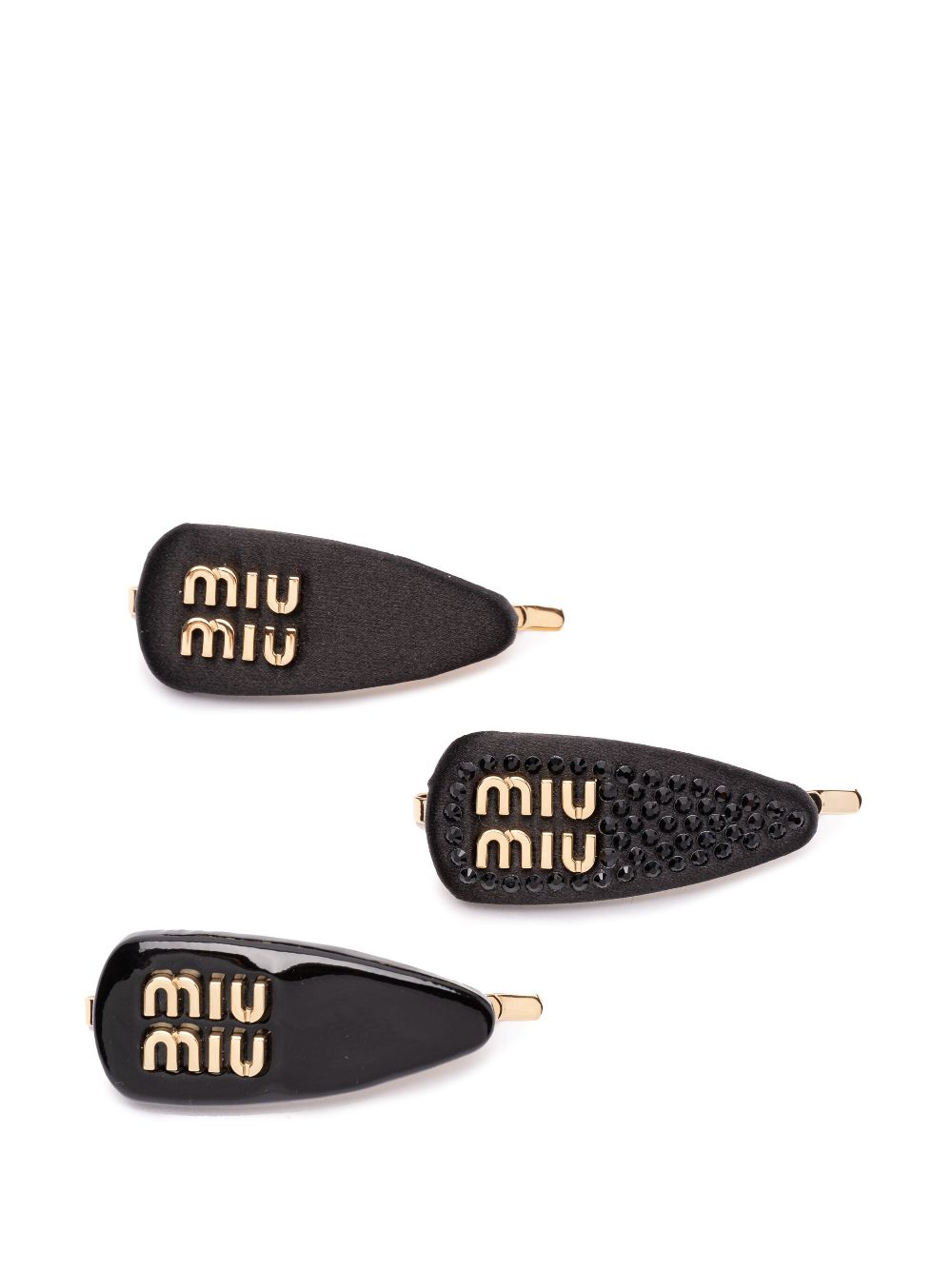 Miu Miu
Set of 3 헤어 clips 위드 로고